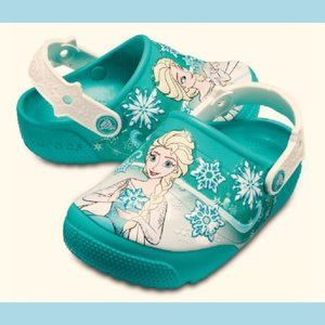 Crocs Girls' FL Frozen Lights K Clog, Tropical Tea